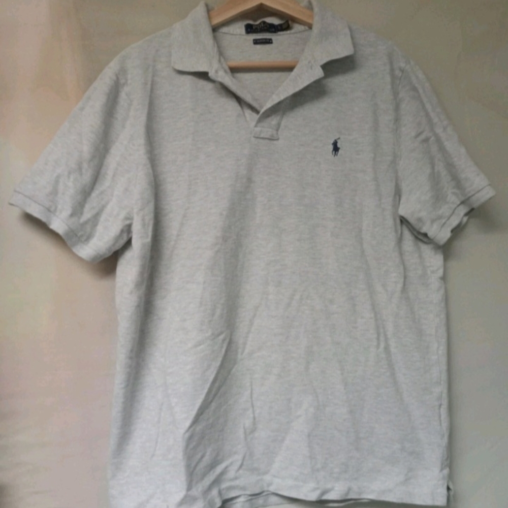 Ralph Lauren Light Gray Polo Shirt for Men